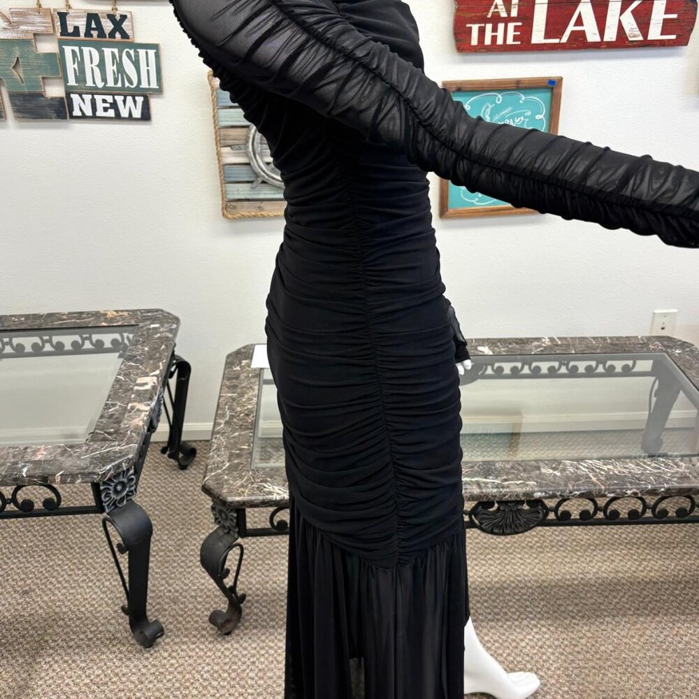 Women’s black evening dress, size M - Picture 4 of 6